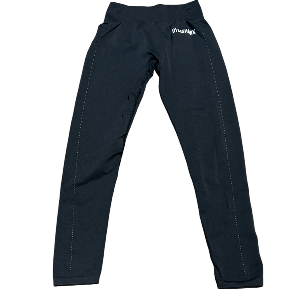 Gymshark Black Pull on Athletic Leggings Size Medium